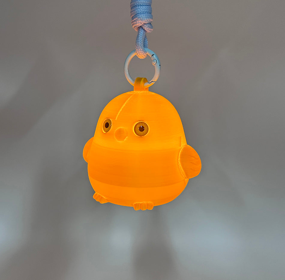 3D Printed Cute Golden Chick Lamp 2026 Pendant Night Light Ambient Light Fashion Keychain Pendant Lamp