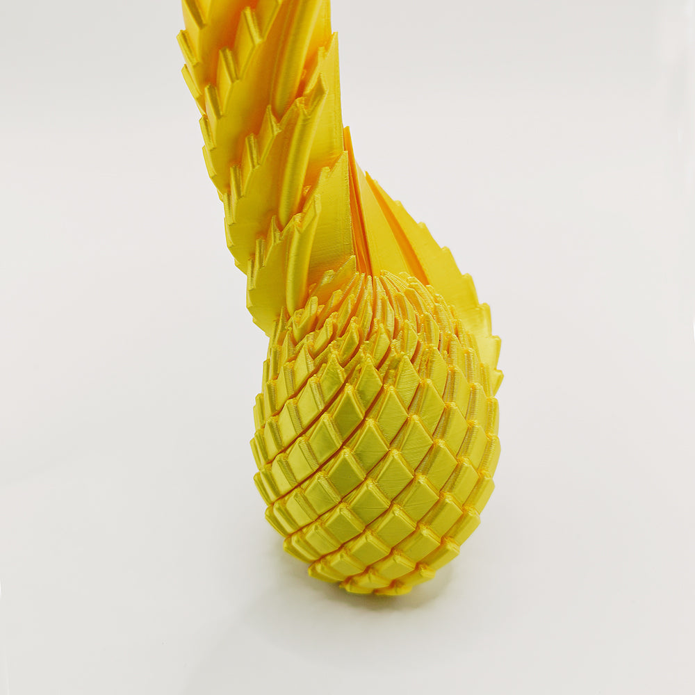Deformable 3D Printed Slime Ball, Creative Twisting Finger Decompression New Dragon Egg Rotating Transforming Model Toy