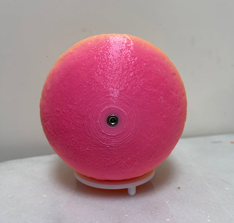 3D Printed Moon Lamp, 14mm Diameter, USB Powered