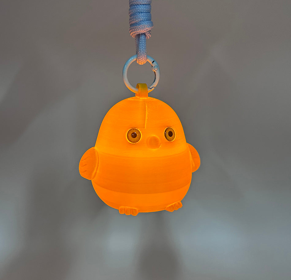 3D Printed Cute Golden Chick Lamp 2026 Pendant Night Light Ambient Light Fashion Keychain Pendant Lamp
