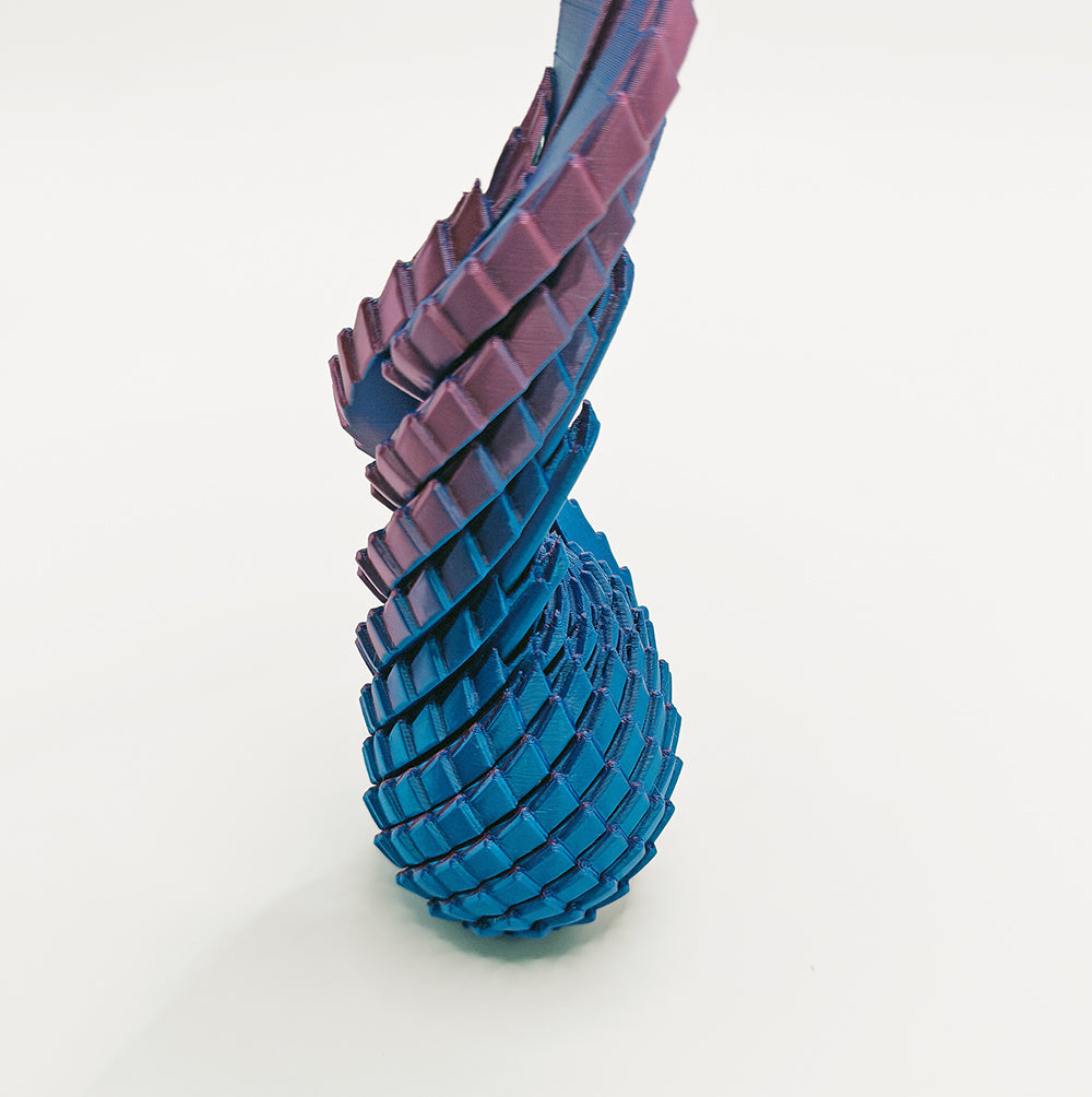 New 3D Printed Twisty Dragon Egg Rotating Slime Fun and Creative Stress-Relieving Toy Easter Egg Toys