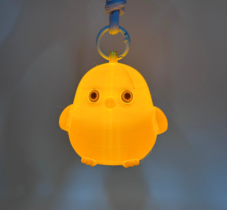 3D Printed Cute Golden Chick Lamp 2026 Pendant Night Light Ambient Light Fashion Keychain Pendant Lamp