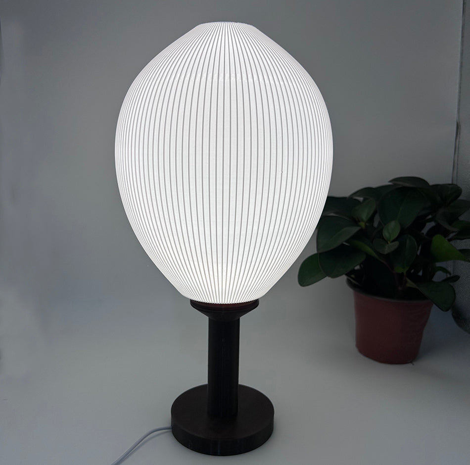 3D Printed Table Lamp, Elegant Table Lamp for Bedroom/Study, Retro Style, Ambient Night Light, USB Powered