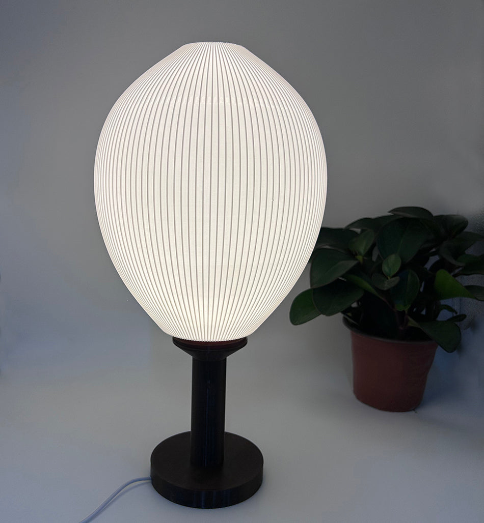 3D Printed Table Lamp, Elegant Table Lamp for Bedroom/Study, Retro Style, Ambient Night Light, USB Powered