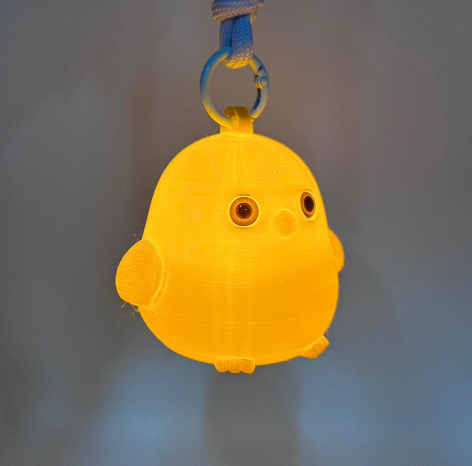 3D Printed Cute Golden Chick Lamp 2026 Pendant Night Light Ambient Light Fashion Keychain Pendant Lamp