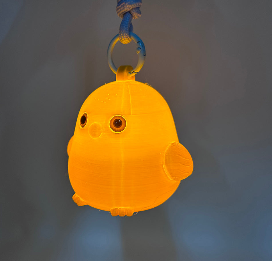 3D Printed Cute Golden Chick Lamp 2026 Pendant Night Light Ambient Light Fashion Keychain Pendant Lamp