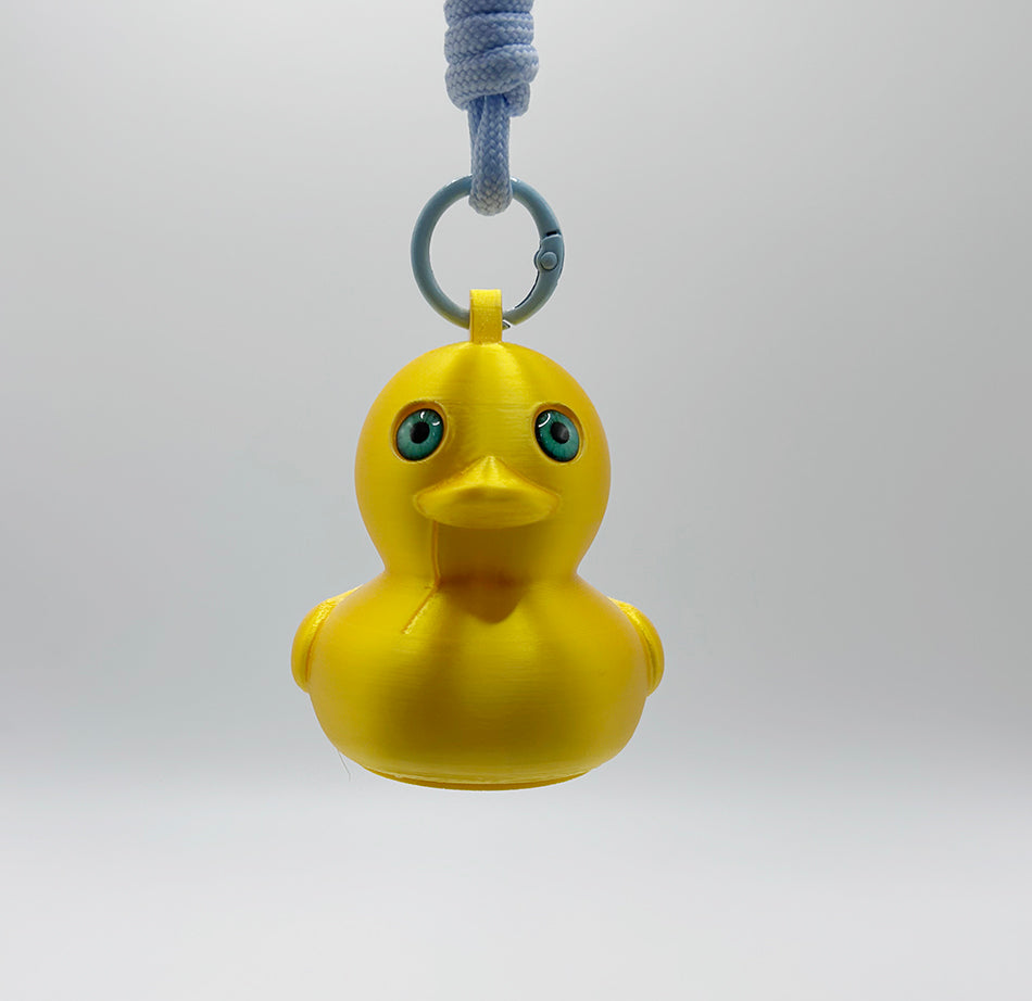 3D Printed Bright Gold 2026 Duck Pendant Lamp, Cute Duck Night Light, Stylish Keychain Lamp