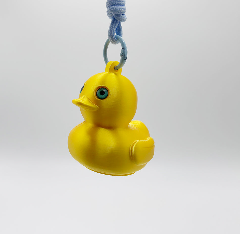 3D Printed Bright Gold 2026 Duck Pendant Lamp, Cute Duck Night Light, Stylish Keychain Lamp