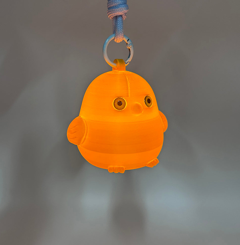 3D Printed Cute Golden Chick Lamp 2026 Pendant Night Light Ambient Light Fashion Keychain Pendant Lamp